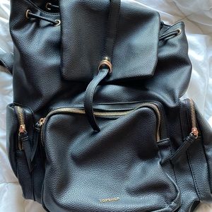 Black and Gold Topshop Trendy Backpack